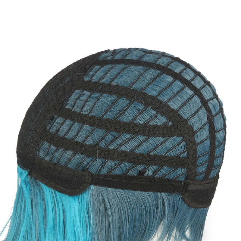 Genshin Impact Xiao Cosplay Wig - 40cm Mixed Blue Heat Resistant Short Wigs-Astricos