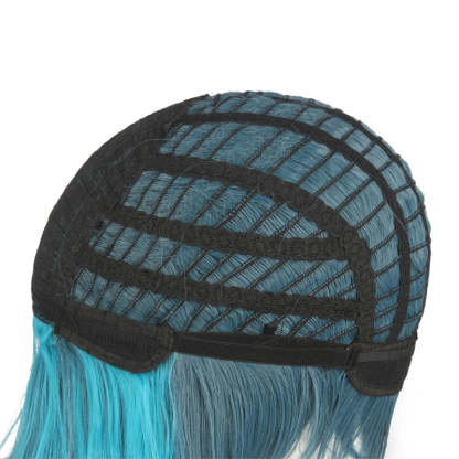 Genshin Impact Xiao Cosplay Wig - 40cm Mixed Blue Heat Resistant Short Wigs-Astricos