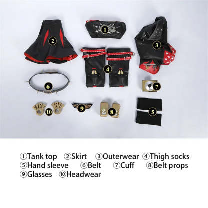 Zenless Zone Zero Burnice White Cosplay Costume - Sons of Calydon Punk Uniform for Halloween-Astricos