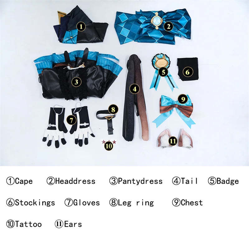 Lynette Cosplay Costume - Genshin Impact Twins Magician Uniform for Halloween & Women Cosplay-Astricos