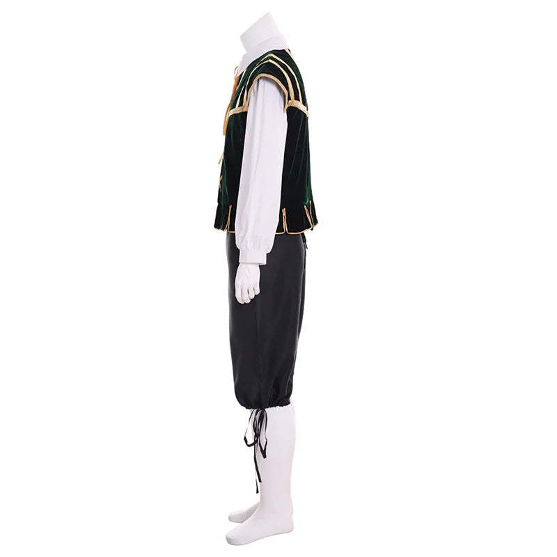 Renaissance Tudor Noble Court Doublet Costume | Medieval Jerkin Vest & Viking Outfit | Astricos-Astricos