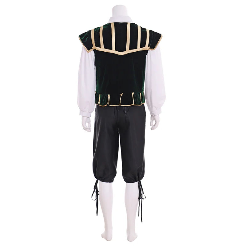 Renaissance Tudor Noble Court Doublet Costume | Medieval Jerkin Vest & Viking Outfit | Astricos-Astricos