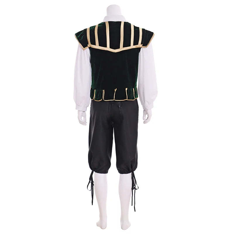 Renaissance Tudor Noble Court Doublet Costume | Medieval Jerkin Vest & Viking Outfit | Astricos-Astricos