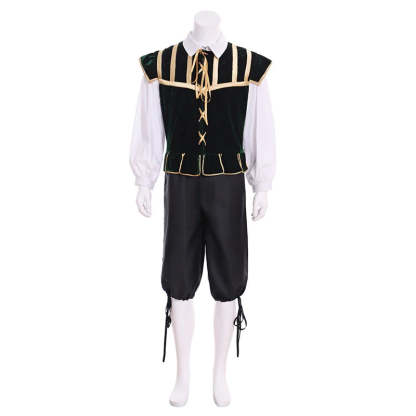 Renaissance Tudor Noble Court Doublet Costume | Medieval Jerkin Vest & Viking Outfit | Astricos-Astricos