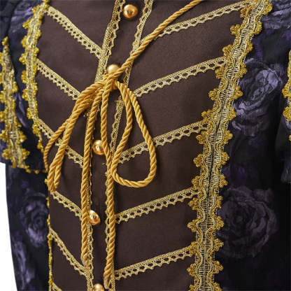 Tudor King & Nobleman Cosplay Costume - Medieval Renaissance Prince Outfit with Cloak | Astricos-Astricos