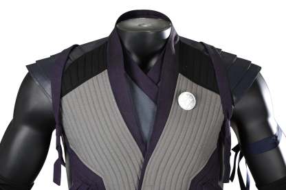 Mortal Kombat 1 Smoke Cosplay Costume - Full Fighting Suit Set for Halloween & Parties-Astricos