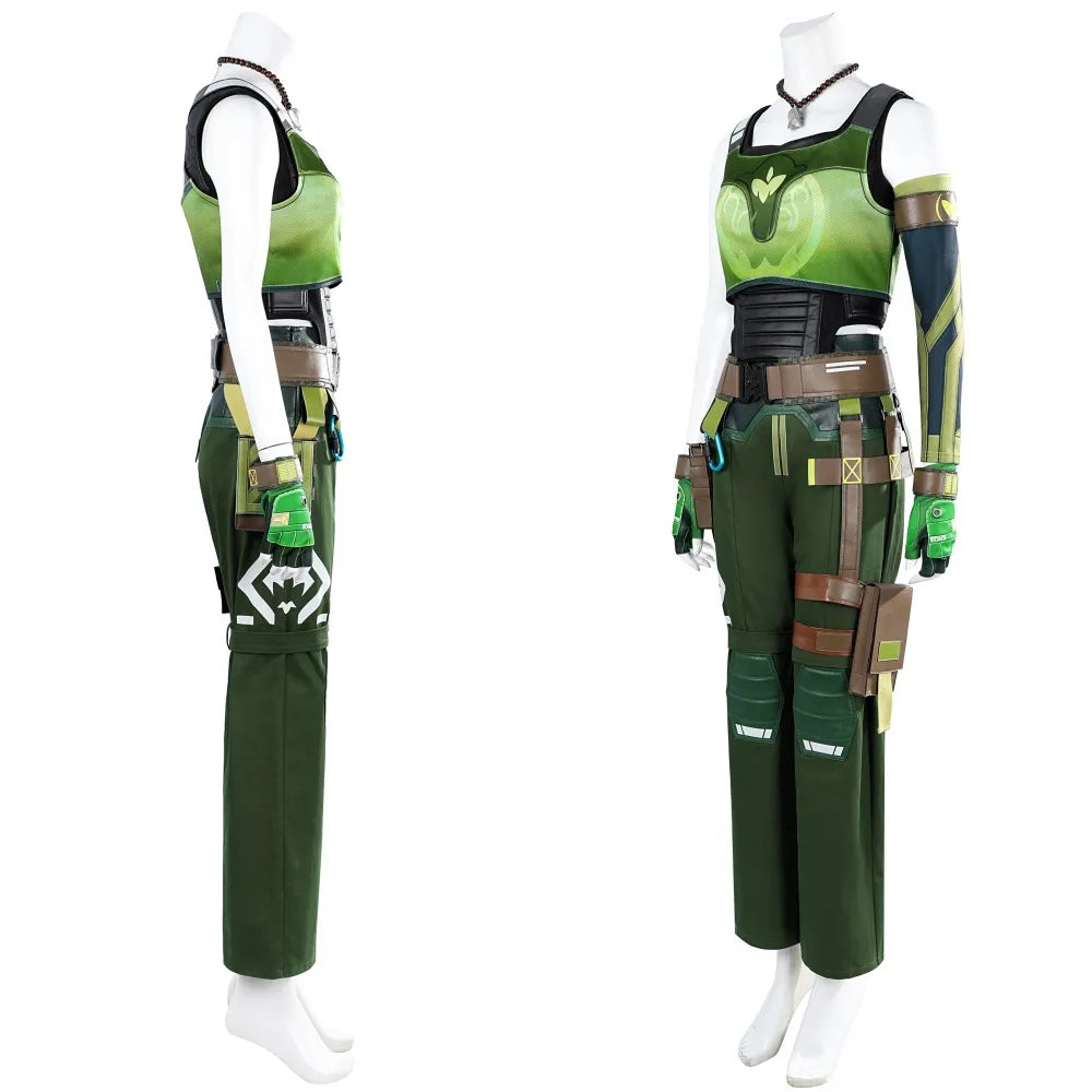 Valorant Skye Cosplay Costume - Women's Battle Suit with Accessories for Halloween & Carnival | Astricos-Astricos