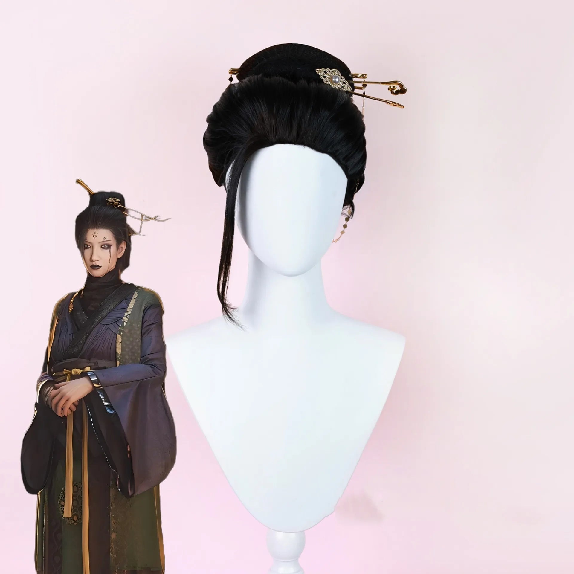 Black Myth Wukong Cosplay - Spider Goblin Iron Fan Princess Pingping Costume & Wig-Astricos