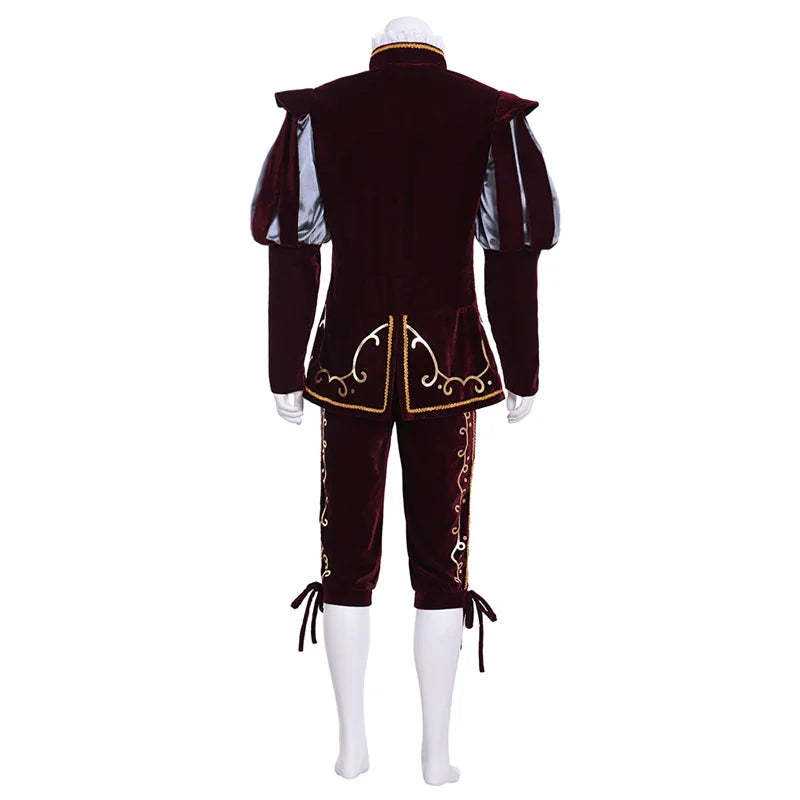 Men’s Medieval Tudor King & Warrior Costume – Elizabethan Knight Cosplay Outfit for Halloween & Renaissance Fairs | Astricos-Astricos