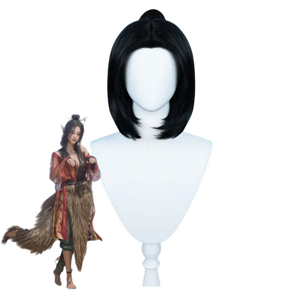 Black Myth Wukong Cosplay - Spider Goblin Iron Fan Princess Pingping Costume & Wig-Astricos
