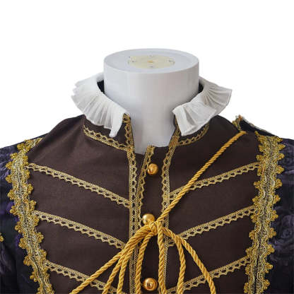 Tudor King & Nobleman Cosplay Costume - Medieval Renaissance Prince Outfit with Cloak | Astricos-Astricos