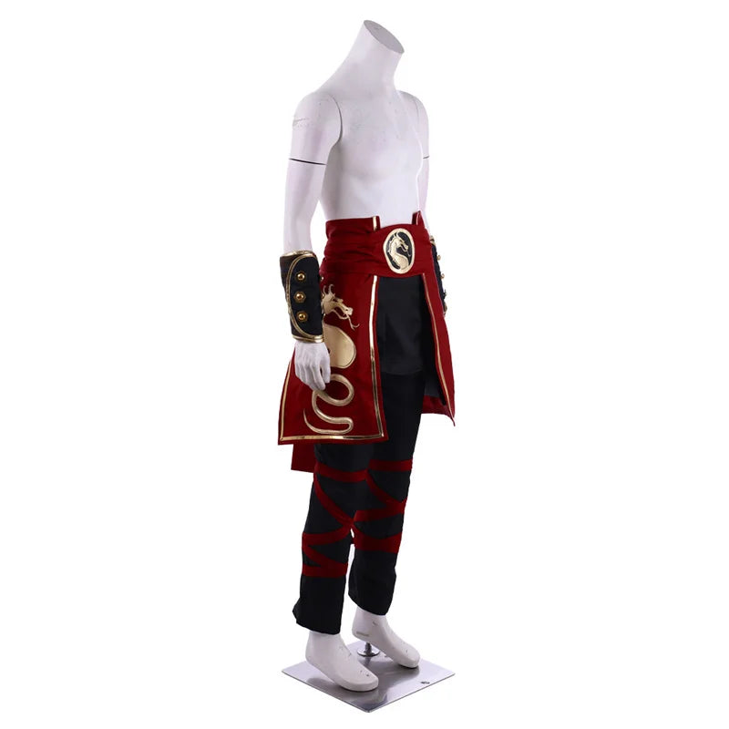 Deluxe Mortal Kombat Liu Kang Cosplay Costume for Men - Halloween & Party Suit with Headband-Astricos