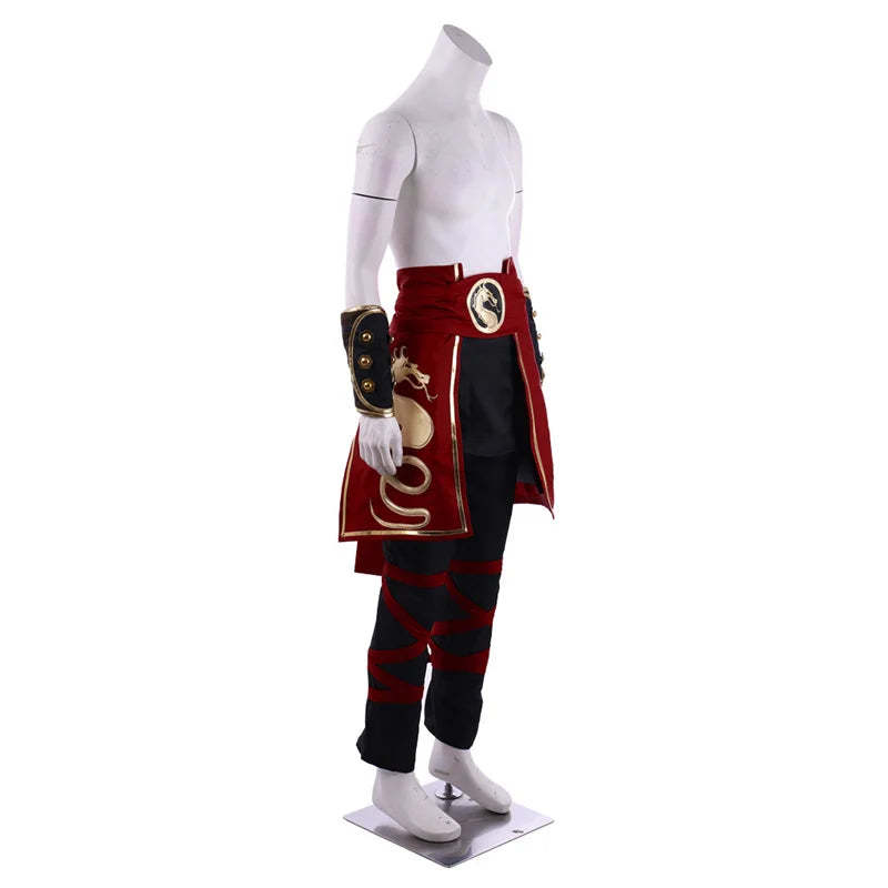 Deluxe Mortal Kombat Liu Kang Cosplay Costume for Men - Halloween & Party Suit with Headband-Astricos