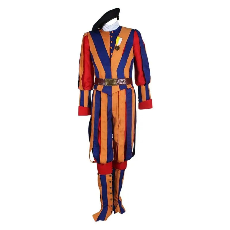  Papal Swiss Guard Costume | Medieval Soldiers Cosplay Suit | Astricos Carnival Series-Astricos