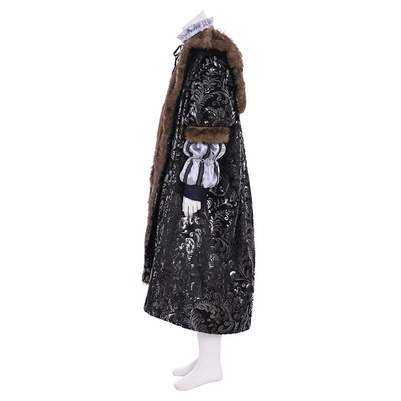 King Henry VIII Tudor Costume - Authentic Medieval Men’s Outfit for Cosplay & Halloween-Astricos