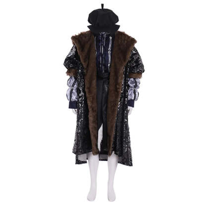 King Henry VIII Tudor Costume - Authentic Medieval Men’s Outfit for Cosplay & Halloween-Astricos