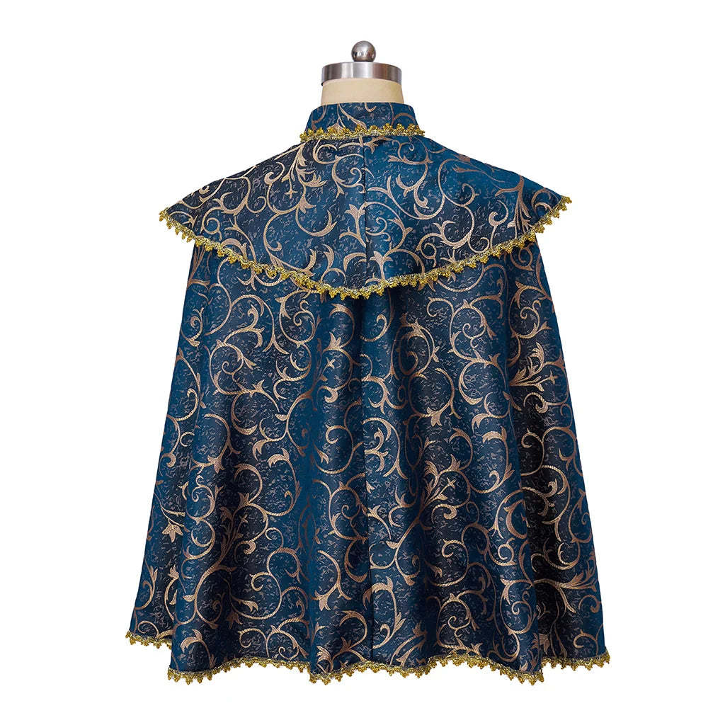 Medieval Renaissance Noble Cloak for Prince & Nobles - Unisex Luxurious Vintage Cape | Astricos-Astricos