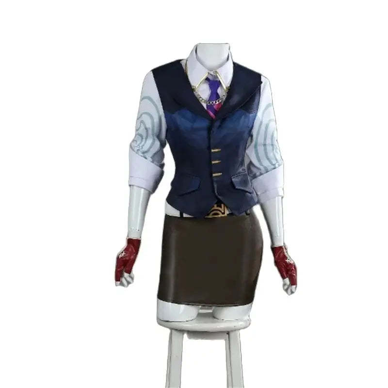 Valorant Chamber Cosplay Costume for Women - Sexy Top & Skirts Halloween Carnival Suit-Astricos