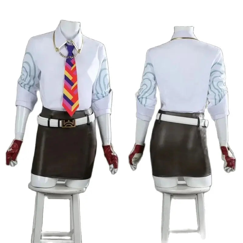 Valorant Chamber Cosplay Costume for Women - Sexy Top & Skirts Halloween Carnival Suit-Astricos