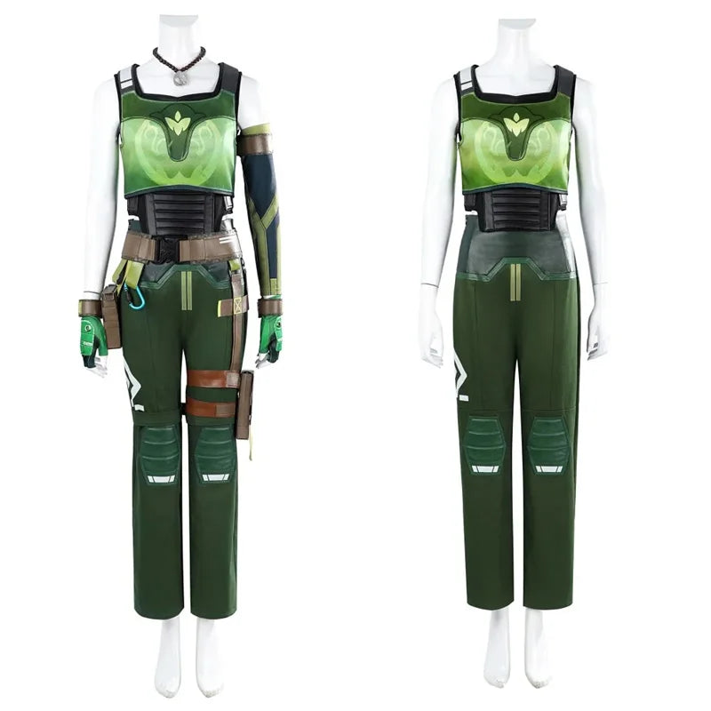 Valorant Skye Cosplay Costume - Women's Battle Suit with Accessories for Halloween & Carnival | Astricos-Astricos