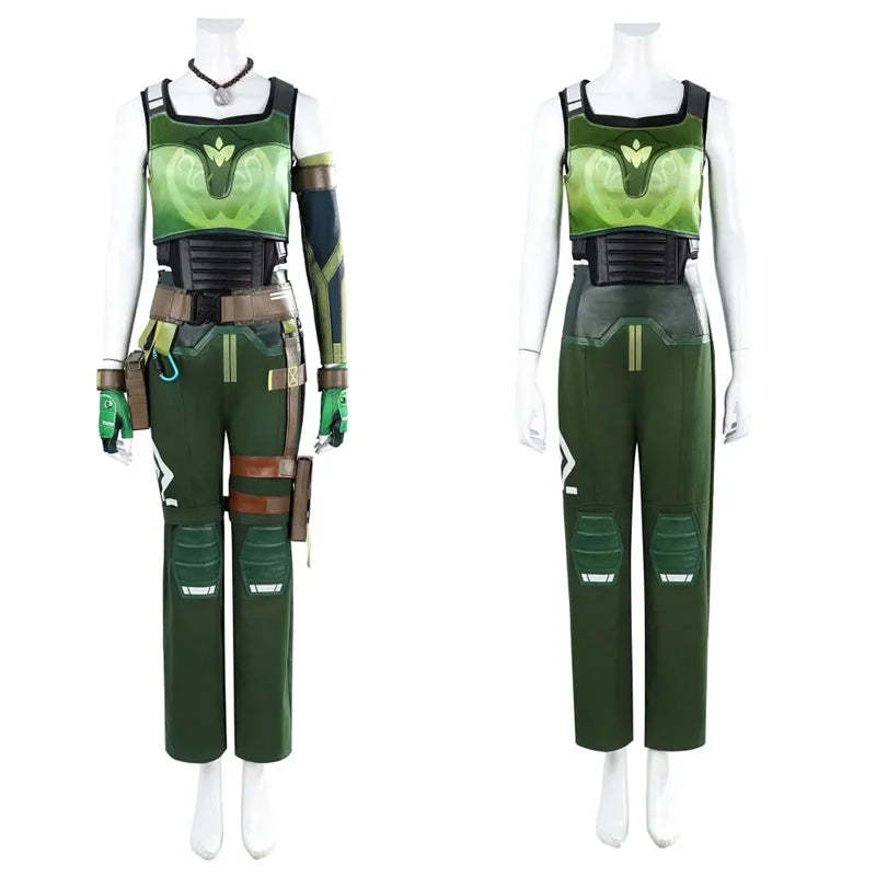 Valorant Skye Cosplay Costume - Women's Battle Suit with Accessories for Halloween & Carnival | Astricos-Astricos