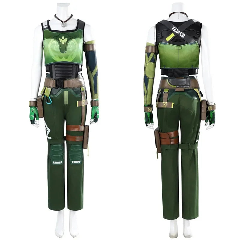 Valorant Skye Cosplay Costume - Women's Battle Suit with Accessories for Halloween & Carnival | Astricos-Astricos