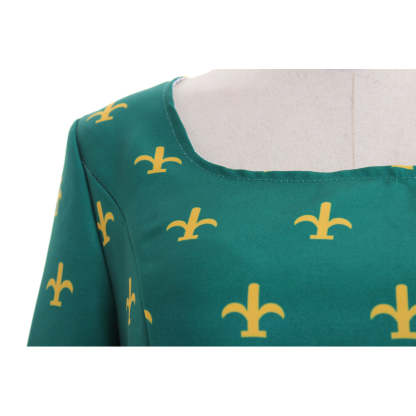 Elegant Green Medieval Renaissance Victorian Gothic Lolita Dress for Weddings & Balls-Astricos