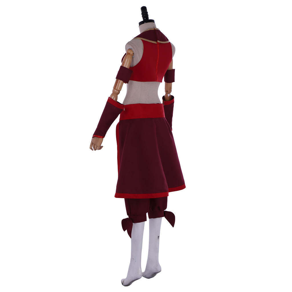 Kyoshi Warriors Suki Fire Nation Cosplay Costume - Avatar: The Last Airbender-Astricos