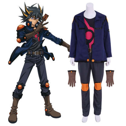 Yu-Gi-Oh! Fudo Yusei Cosplay Costume - Premium Anime Game Outfit-Astricos