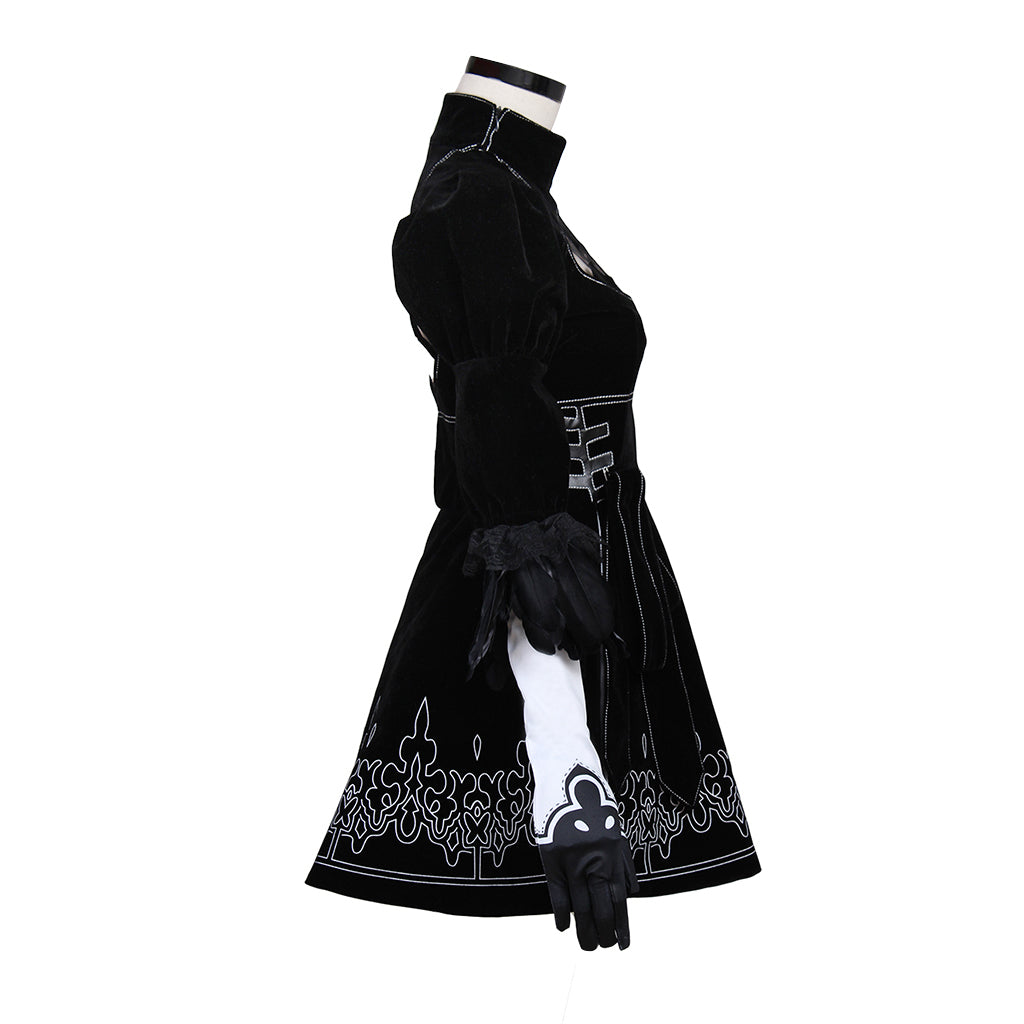 Nier Automata Yorha 2B Sexy Cosplay Costume | Premium Game Cosplay Outfit-Astricos