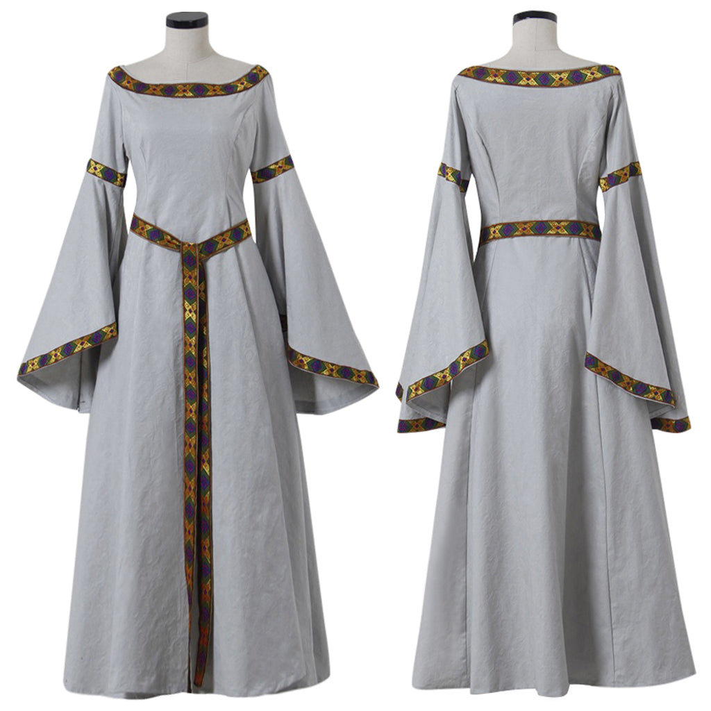 Medieval Royal White Princess Dress - Queen Elizabeth Inspired Cosplay Costume-Astricos