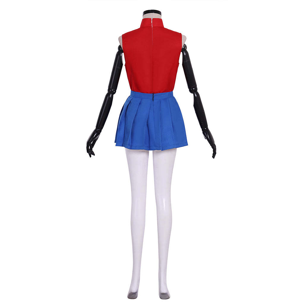 Street Fighter Sakura Kasugano Uniform Cosplay Costume | Authentic Game Series Outfit-Astricos