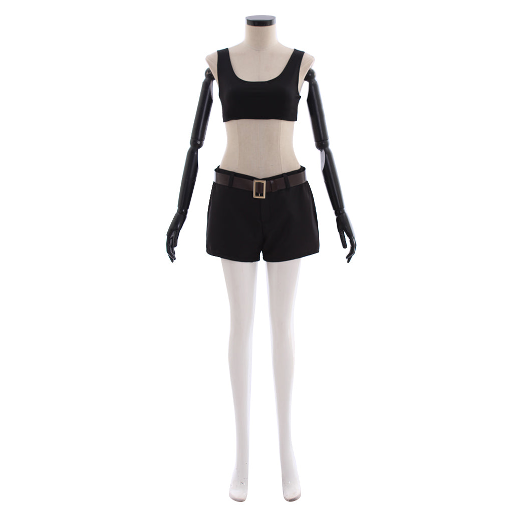 LOL Sivir Pizza Delivery Cosplay Costume for Women - Full Set with Crop Top, Shorts & Hat-Astricos