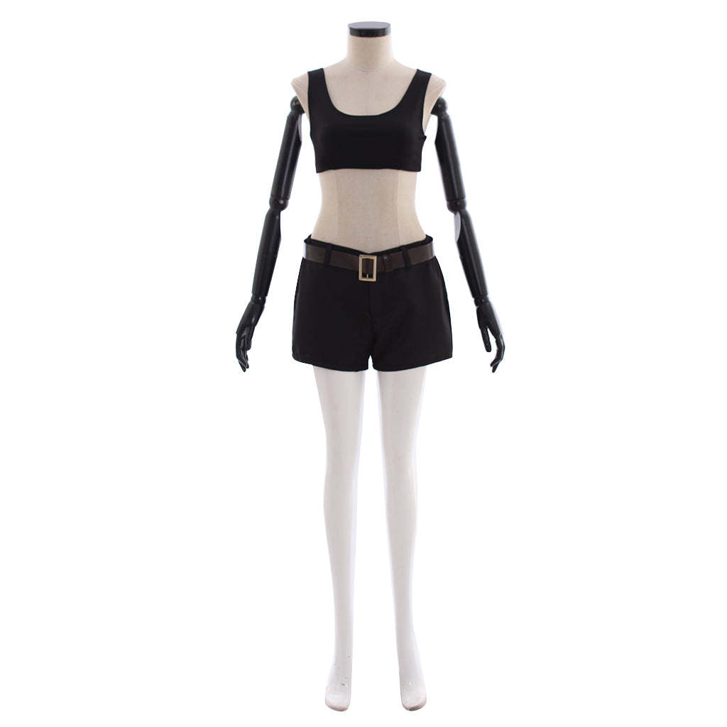 LOL Sivir Pizza Delivery Cosplay Costume for Women - Full Set with Crop Top, Shorts & Hat-Astricos
