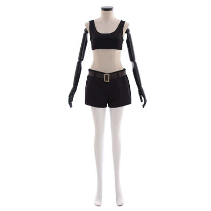 LOL Sivir Pizza Delivery Cosplay Costume for Women - Full Set with Crop Top, Shorts & Hat-Astricos