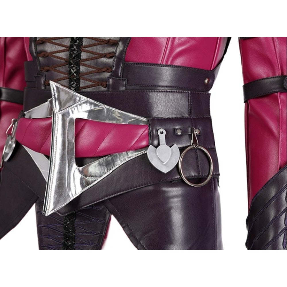 Sexy Mileena Cosplay Costume - Mortal Kombat Halloween Battle Outfit Full Set-Astricos