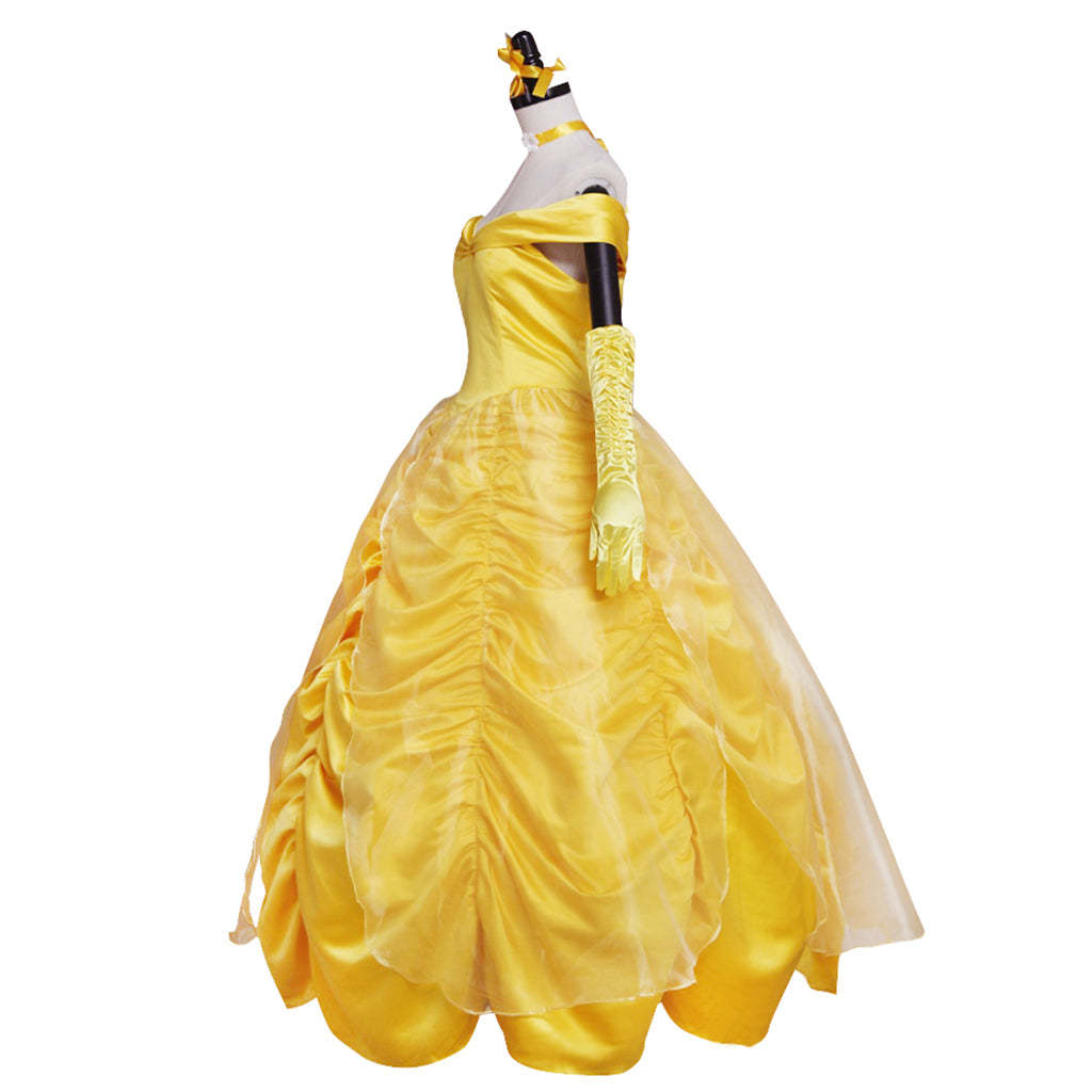Beauty and the Beast Belle Cosplay Costume | Princess Dress for Halloween & Cosplay-Astricos