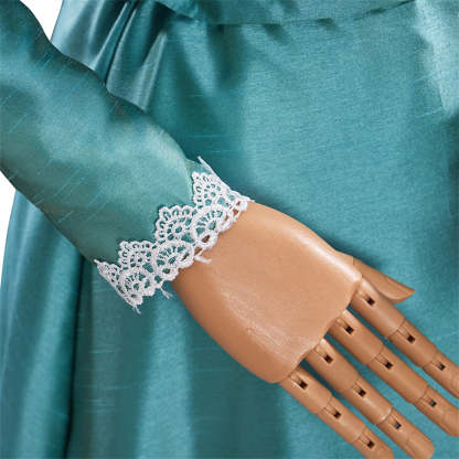 Victorian Off-Shoulder Green Dress - Elegant Anime Cosplay Costume | Astricos-Astricos