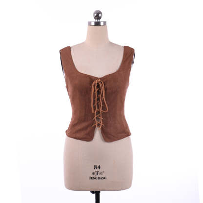 Medieval Lady Lace-Up Corset Vest – Custom Made Cosplay Costume | Astricos-Astricos