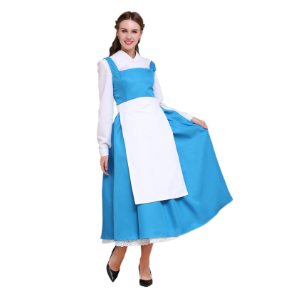 Beauty and the Beast Belle Cosplay Costume | Princess Dress for Halloween & Cosplay-Astricos