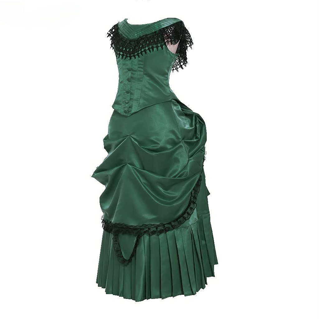 Victorian Bustle Gown | Elegant Queen’s Gothic Georgian Dress for Masquerade & Reenactment-Astricos