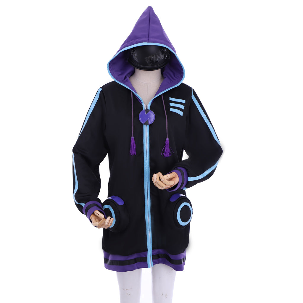 Purple Heart Hoodie Cosplay Costume - Hyperdimension Neptunia Official Outfit-Astricos