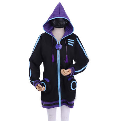 Purple Heart Hoodie Cosplay Costume - Hyperdimension Neptunia Official Outfit-Astricos