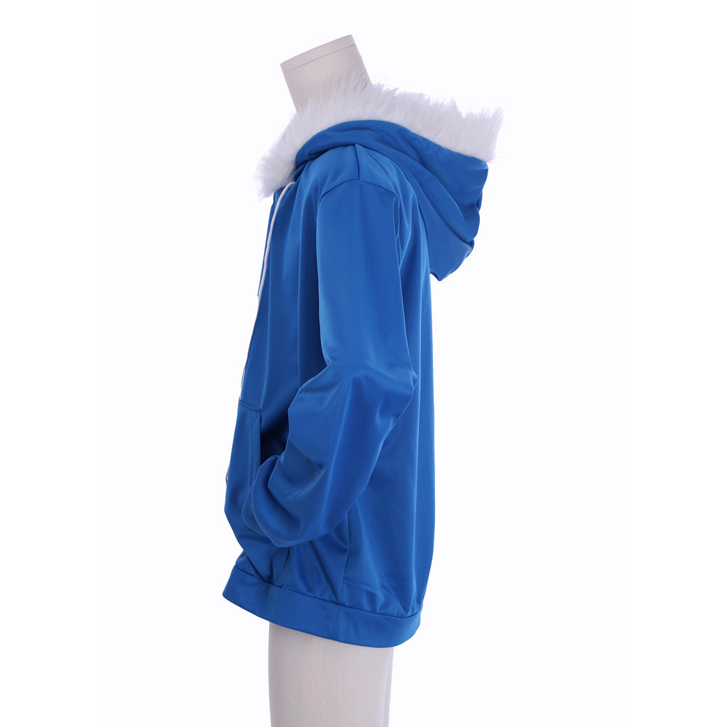 Undertale Sans Cosplay Costume for Men – Blue Hoodie Game Outfit | Astricos-Astricos