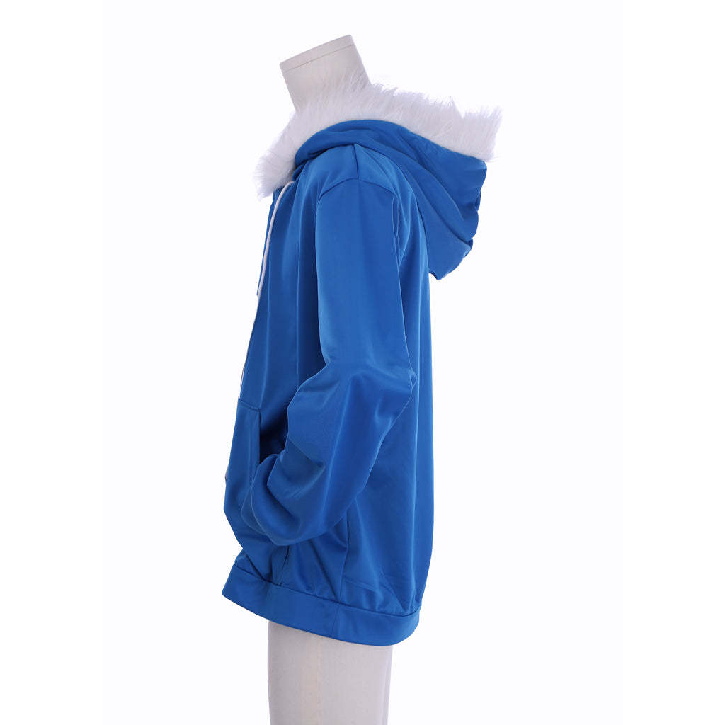 Undertale Sans Cosplay Costume for Men – Blue Hoodie Game Outfit | Astricos-Astricos