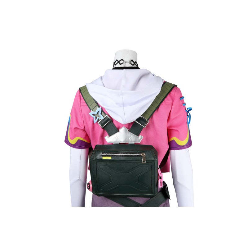 Valorant Clove Cosplay Costume - Pink Coat, Shirt, Pants for Women | Astricos-Astricos
