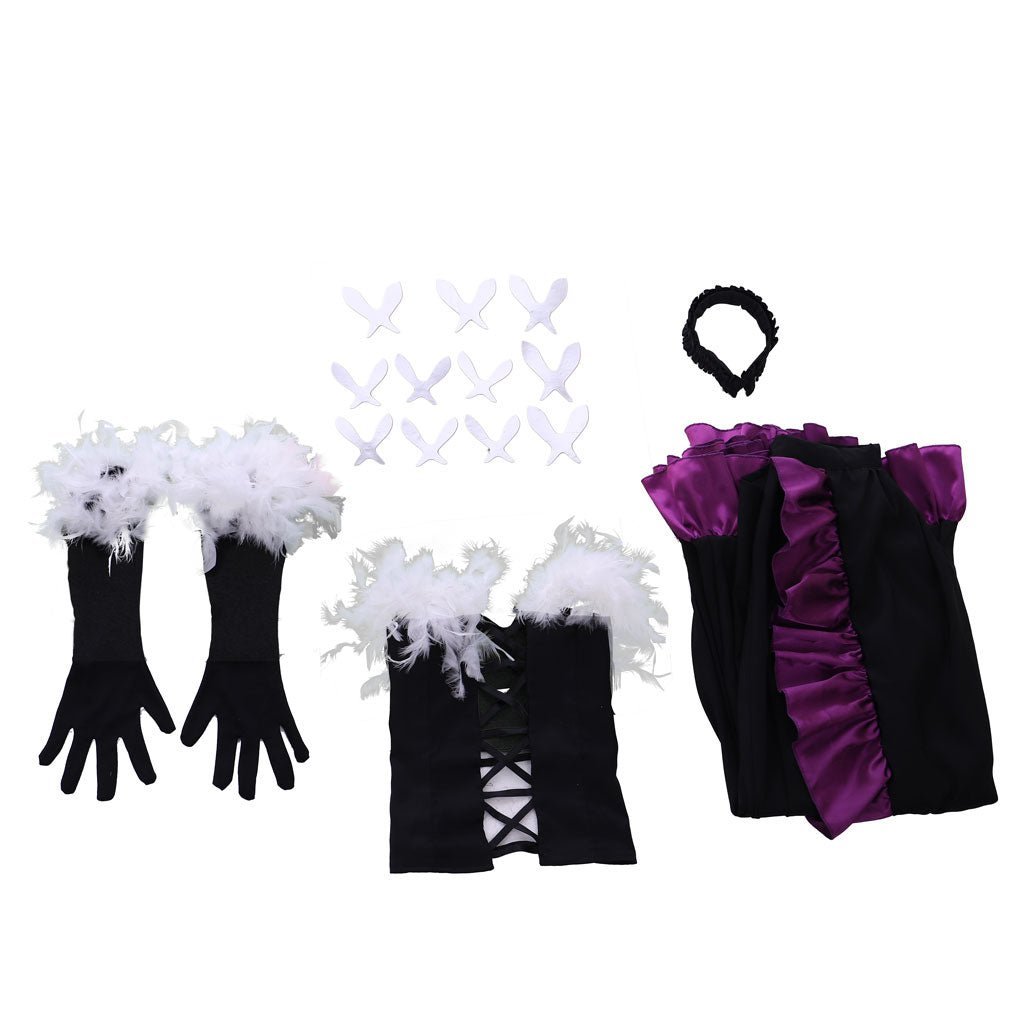 Kuroyukihime Nega Nebulas Cosplay Costume - Accel World Anime Outfit-Astricos