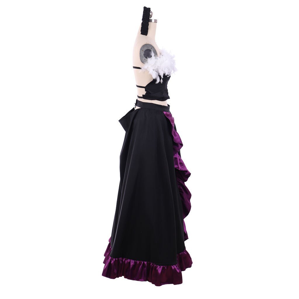 Kuroyukihime Nega Nebulas Cosplay Costume - Accel World Anime Outfit-Astricos