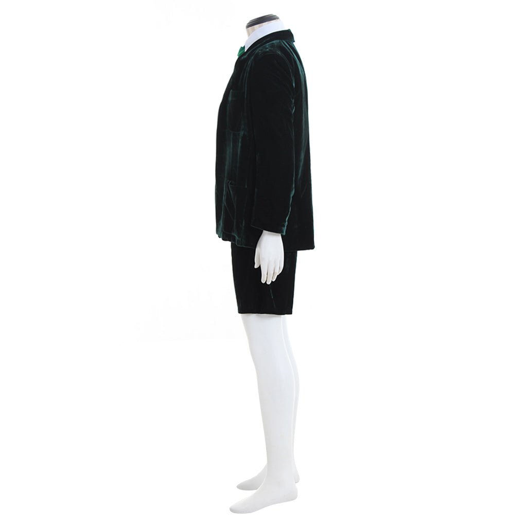 AC/DC Angus Young School Boy Cosplay Costume – Velvet Coat & Shorts Set for Men & Women-Astricos