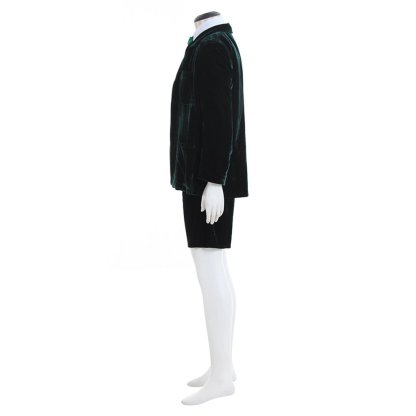 AC/DC Angus Young School Boy Cosplay Costume – Velvet Coat & Shorts Set for Men & Women-Astricos